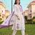 women floral printed regular kurta with trousers & with dupatta