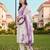 women floral printed regular kurta with trousers & with dupatta