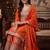 women ethnic motifs embroidered regular kurta with sharara & with dupatta