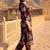 women paisley printed regular cotton kurta with trousers