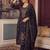 women ethnic motifs embroidered regular sequinned kurta with trousers & with dupatta