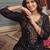 women ethnic motifs embroidered regular sequinned kurta with trousers & with dupatta