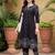 women floral printed regular cotton kurta with trousers