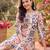 women printed regular kurta with trousers