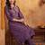 women ethnic motifs printed regular thread work kurta with trousers