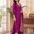 women ethnic motifs embroidered regular kurta with trousers & with dupatta
