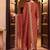women floral embroidered regular liva kurta with trousers & with dupatta