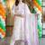 women floral embroidered regular thread work cotton kurta with trousers & with dupatta