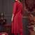 women ethnic motifs embroidered regular thread work liva kurta with trousers & with dupatta