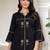 women ethnic motifs printed regular cotton kurta with trousers