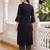 women ethnic motifs printed regular cotton kurta with trousers