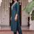 women ethnic motifs embroidered regular thread work kurta with trousers