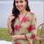 women floral printed regular cotton kurta with trousers