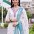 women ethnic motifs thread work cotton kurta with trousers & with dupatta