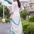 women ethnic motifs thread work cotton kurta with trousers & with dupatta