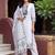 women ethnic motifs embroidered regular mirror work cotton kurta with trousers & with dupatta