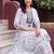 women ethnic motifs embroidered regular mirror work cotton kurta with trousers & with dupatta