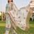 women printed regular thread work cotton kurta with trousers & with dupatta