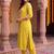women ethnic motifs embroidered regular sequinned kurta with trousers