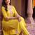 women ethnic motifs embroidered regular sequinned kurta with trousers