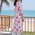 women floral printed regular cotton kurta with trousers
