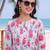 women floral printed regular cotton kurta with trousers