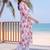 women floral printed regular cotton kurta with trousers