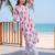 women floral printed regular cotton kurta with trousers