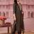 women ethnic motifs embroidered regular thread work liva kurta with trousers & with dupatta