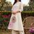 women floral embroidered regular thread work kurta with trousers