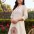 women floral embroidered regular thread work kurta with trousers