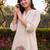 women floral embroidered regular thread work kurta with trousers