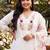 women floral embroidered regular beads and stones kurta with trousers & with dupatta