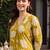 women floral printed regular cotton kurta with trousers