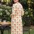 women floral printed regular cotton kurta with trousers