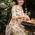 women floral printed regular cotton kurta with trousers