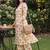 women floral printed regular cotton kurta with trousers