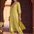 women embroidered empire thread work liva kurta with trousers