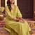 women embroidered empire thread work liva kurta with trousers