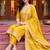 women ethnic motifs regular thread work kurta with trousers & with dupatta
