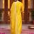 women ethnic motifs regular thread work kurta with trousers & with dupatta