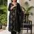 women ethnic motifs embroidered regular thread work liva kurta with trousers & with dupatta