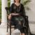 women ethnic motifs embroidered regular thread work liva kurta with trousers & with dupatta