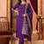 women ethnic motifs embroidered regular kurta with trousers & with dupatta