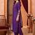 women ethnic motifs embroidered regular kurta with trousers & with dupatta