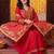 women floral embroidered regular thread work kurta with trousers & with dupatta