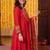 women floral embroidered regular thread work kurta with trousers & with dupatta
