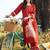 women ethnic motifs printed regular kurta with trousers