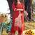 women ethnic motifs printed regular kurta with trousers