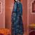 women floral embroidered regular sequinned kurta with trousers & with dupatta